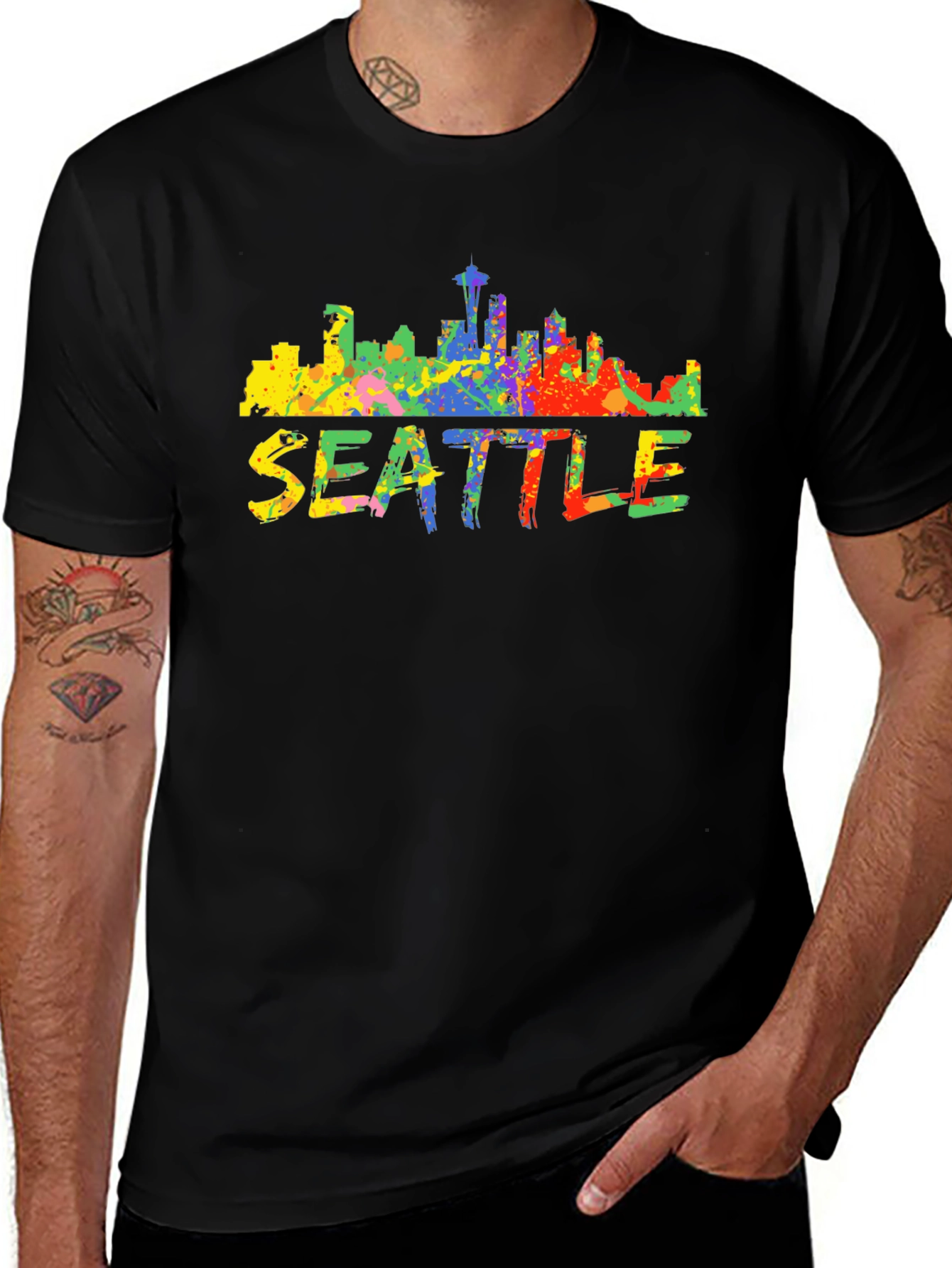 Seattle Skyline Graphic Tee