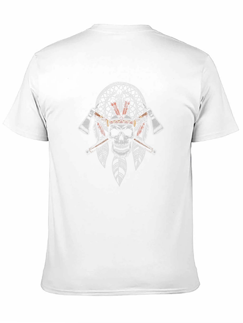 Native American Skull Graphic T-Shirt
