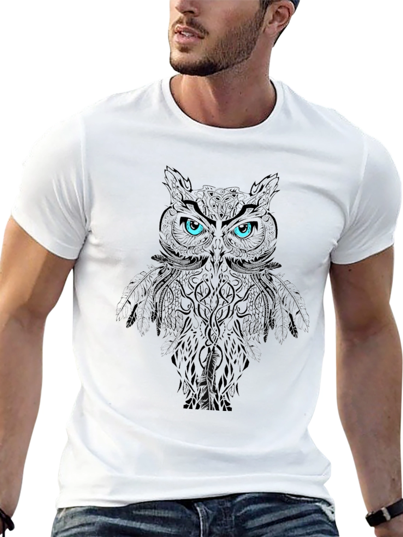 Mystic Owl Graphic T-Shirt - Cool Design