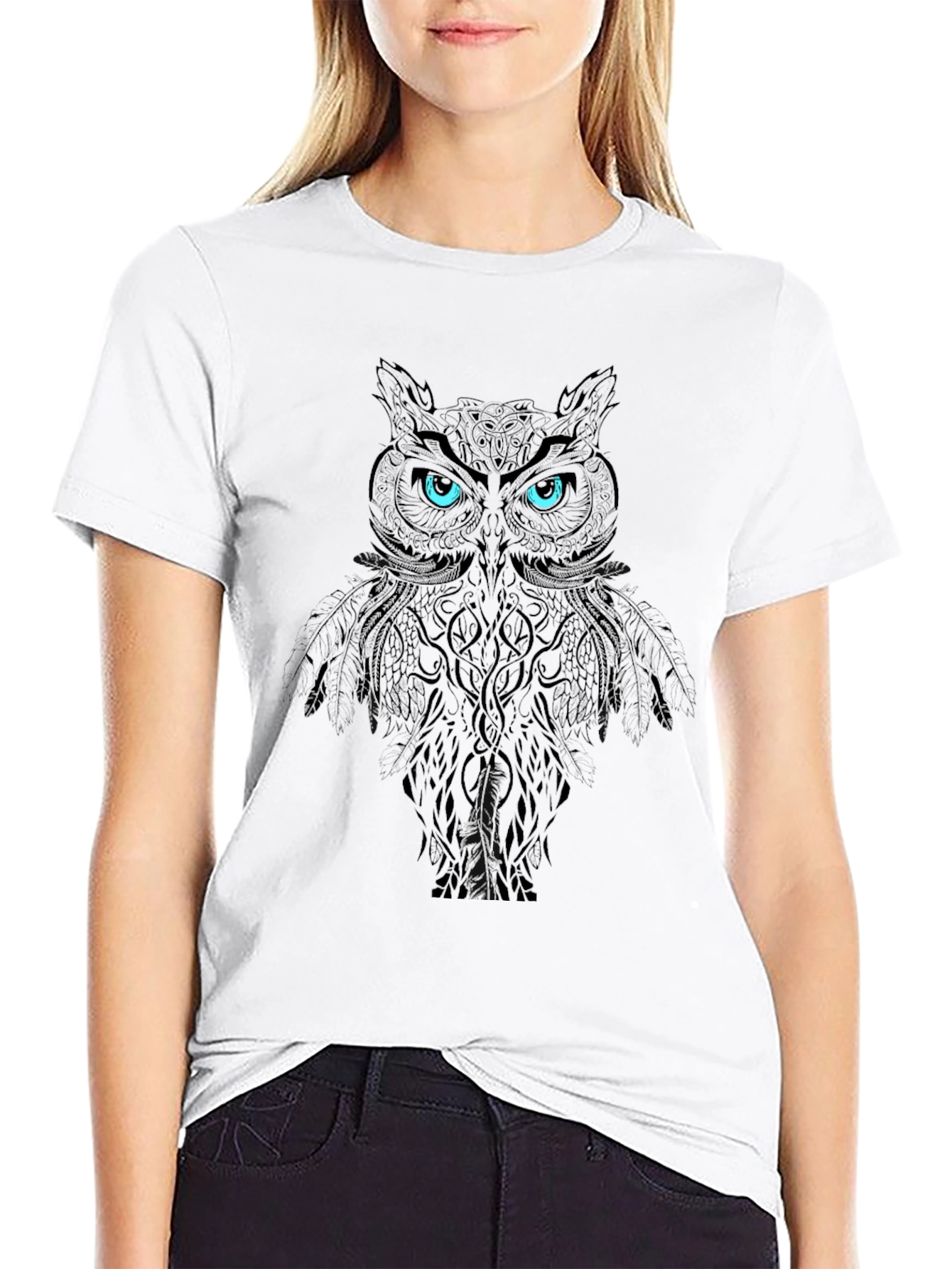 Mystic Owl Graphic T-Shirt - Cool Design