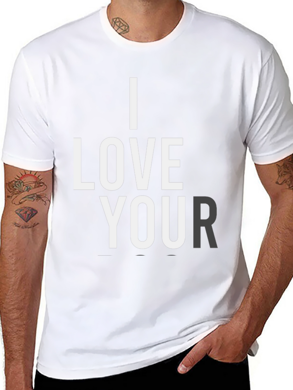 I Love Your T-Shirt - Black Graphic Tee