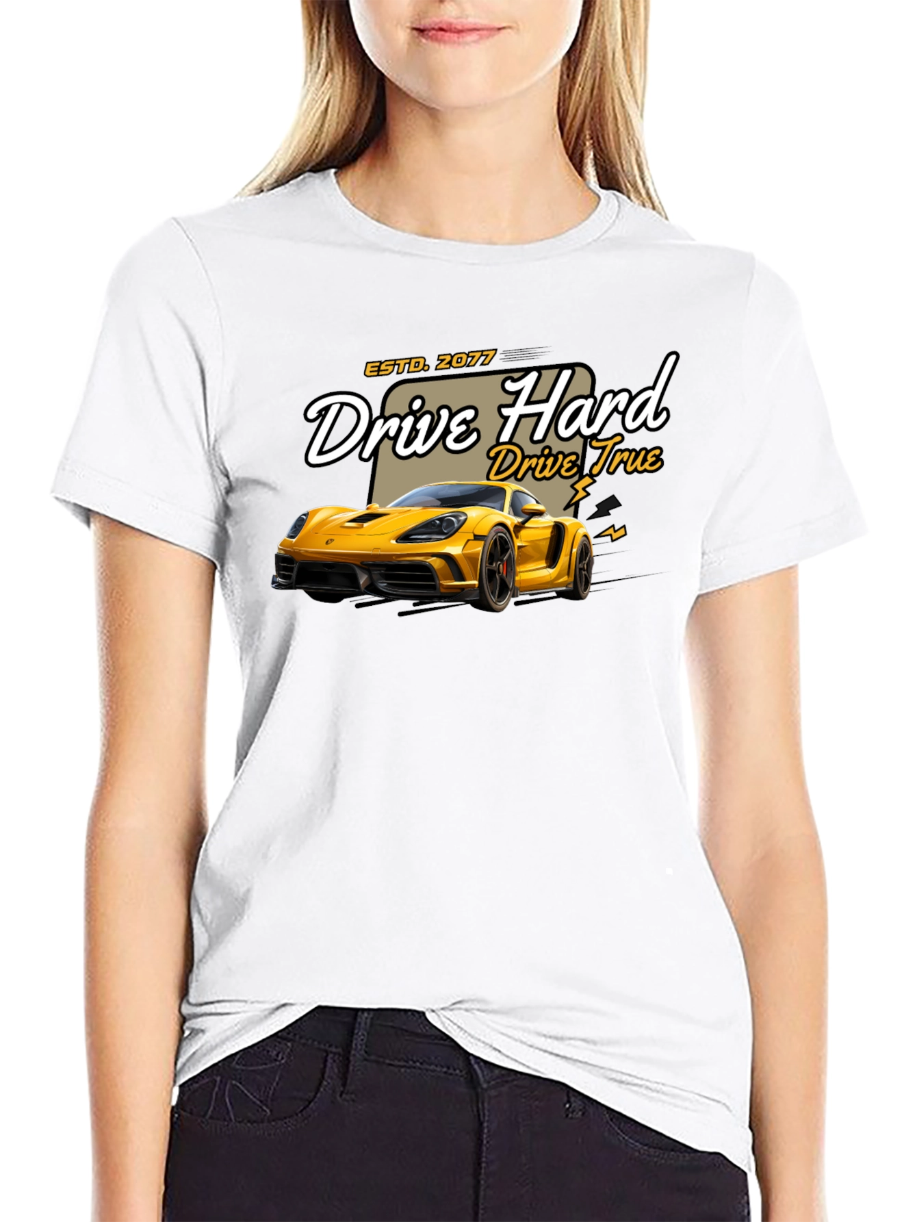 Drive Hard T-Shirt - Car Graphic Tee