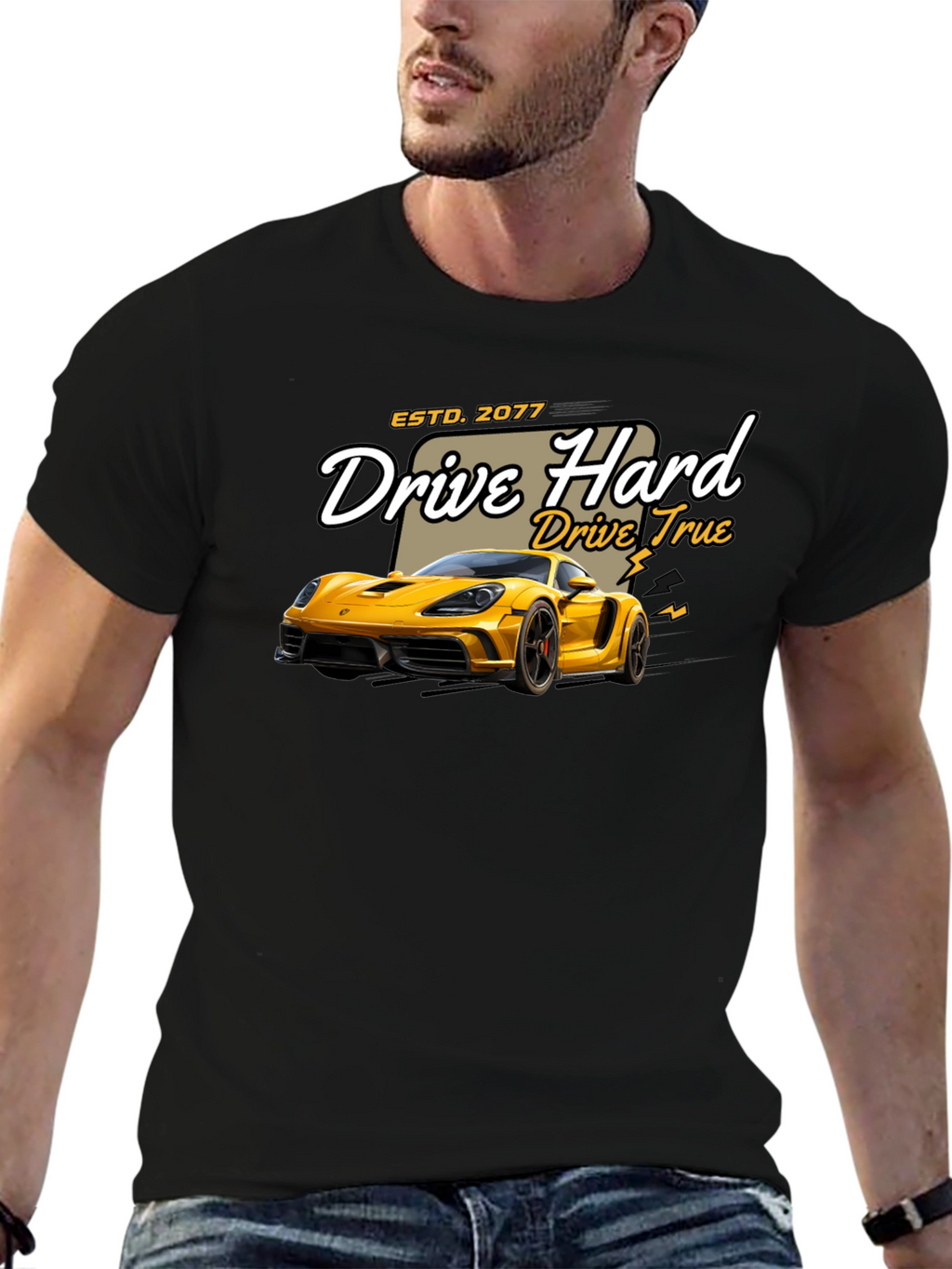 Drive Hard T-Shirt - Car Graphic Tee