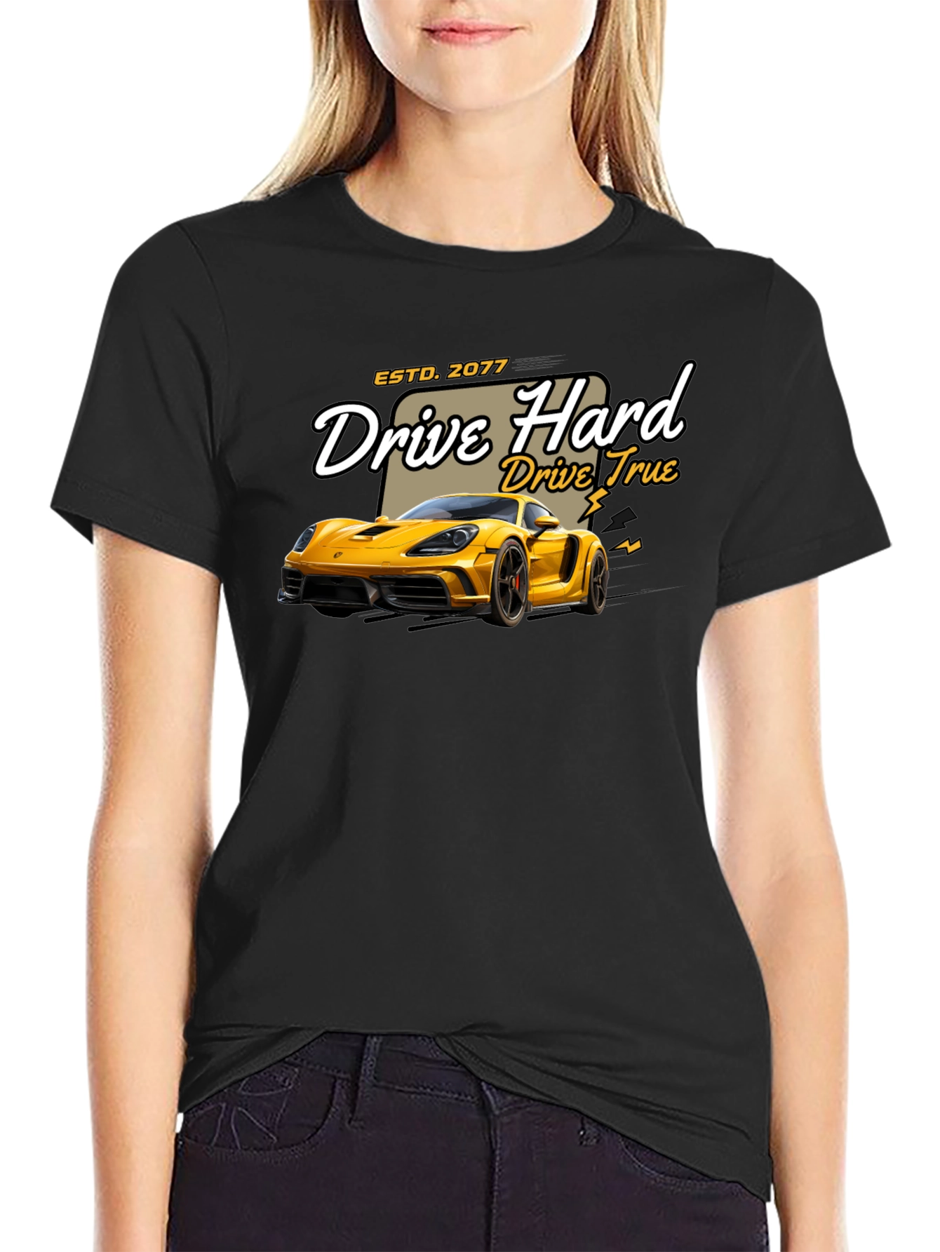 Drive Hard T-Shirt - Car Graphic Tee