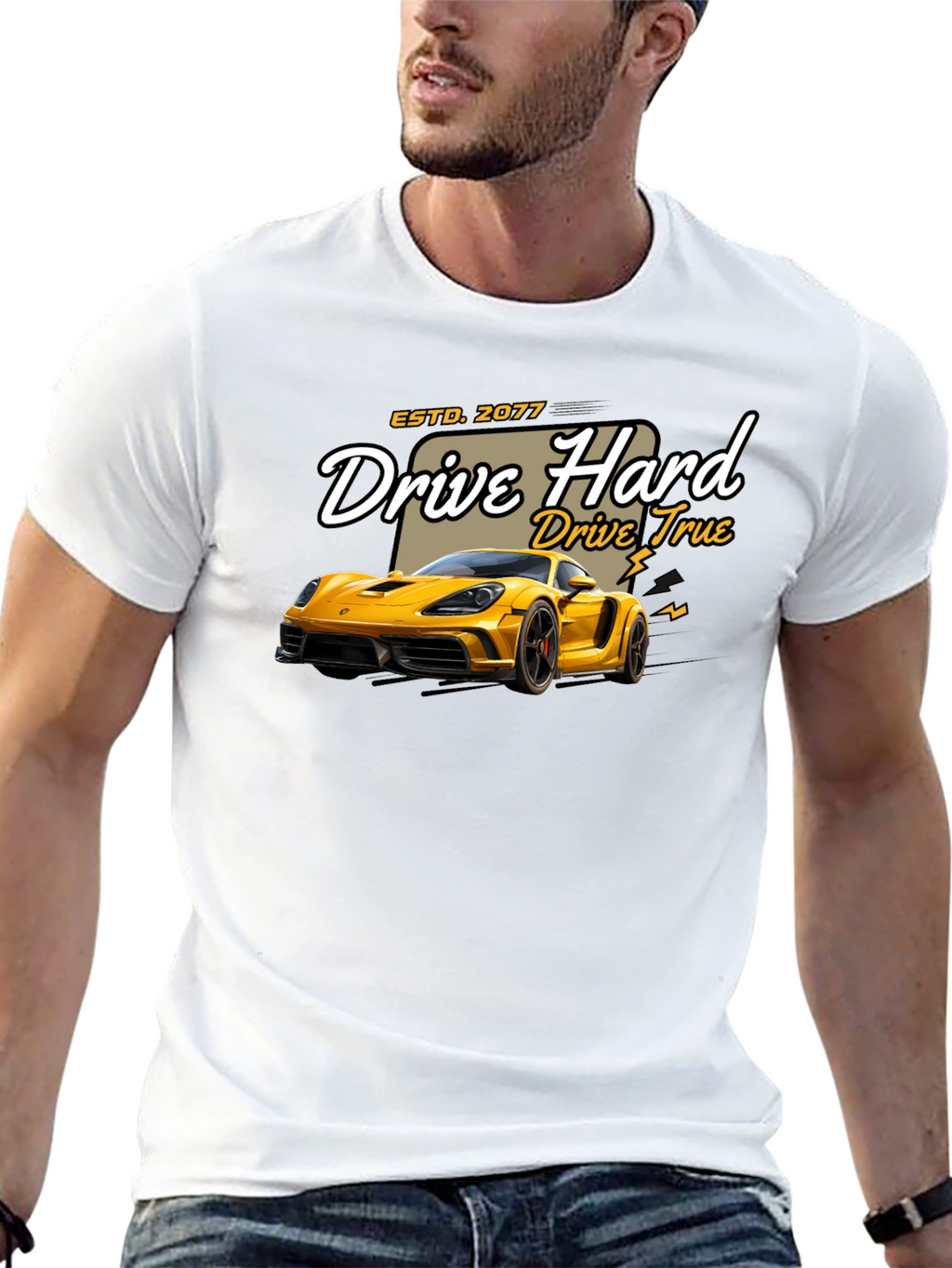 Drive Hard T-Shirt - Car Graphic Tee