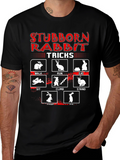 Stubborn Rabbit Tricks Graphic T-Shirt