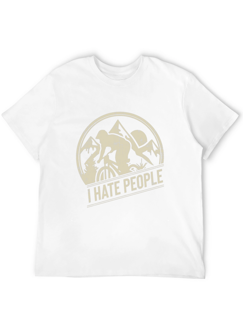 I Hate People Mountain Biking T-Shirt