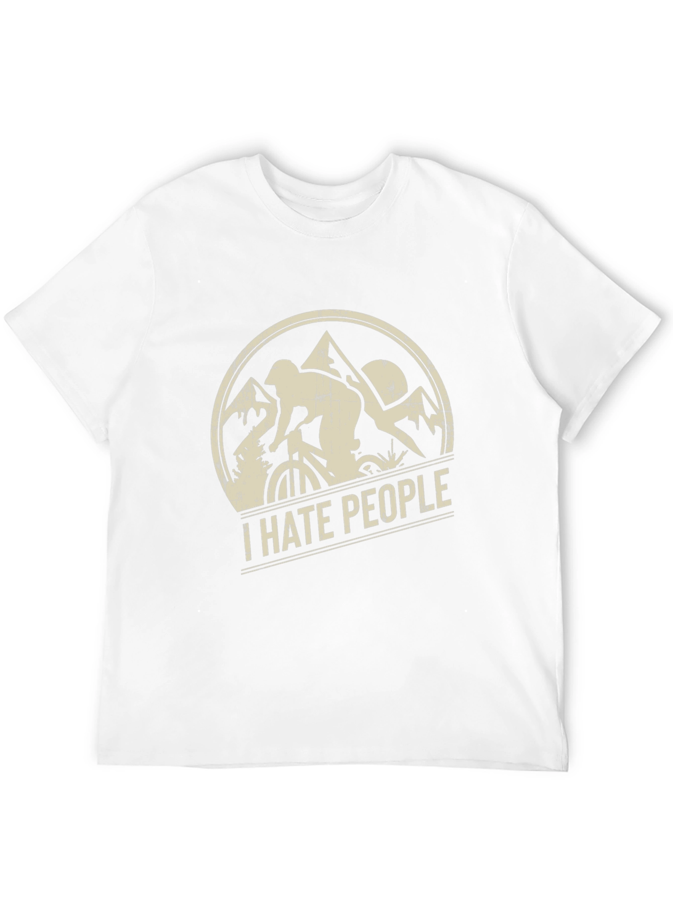 I Hate People Mountain Biking T-Shirt