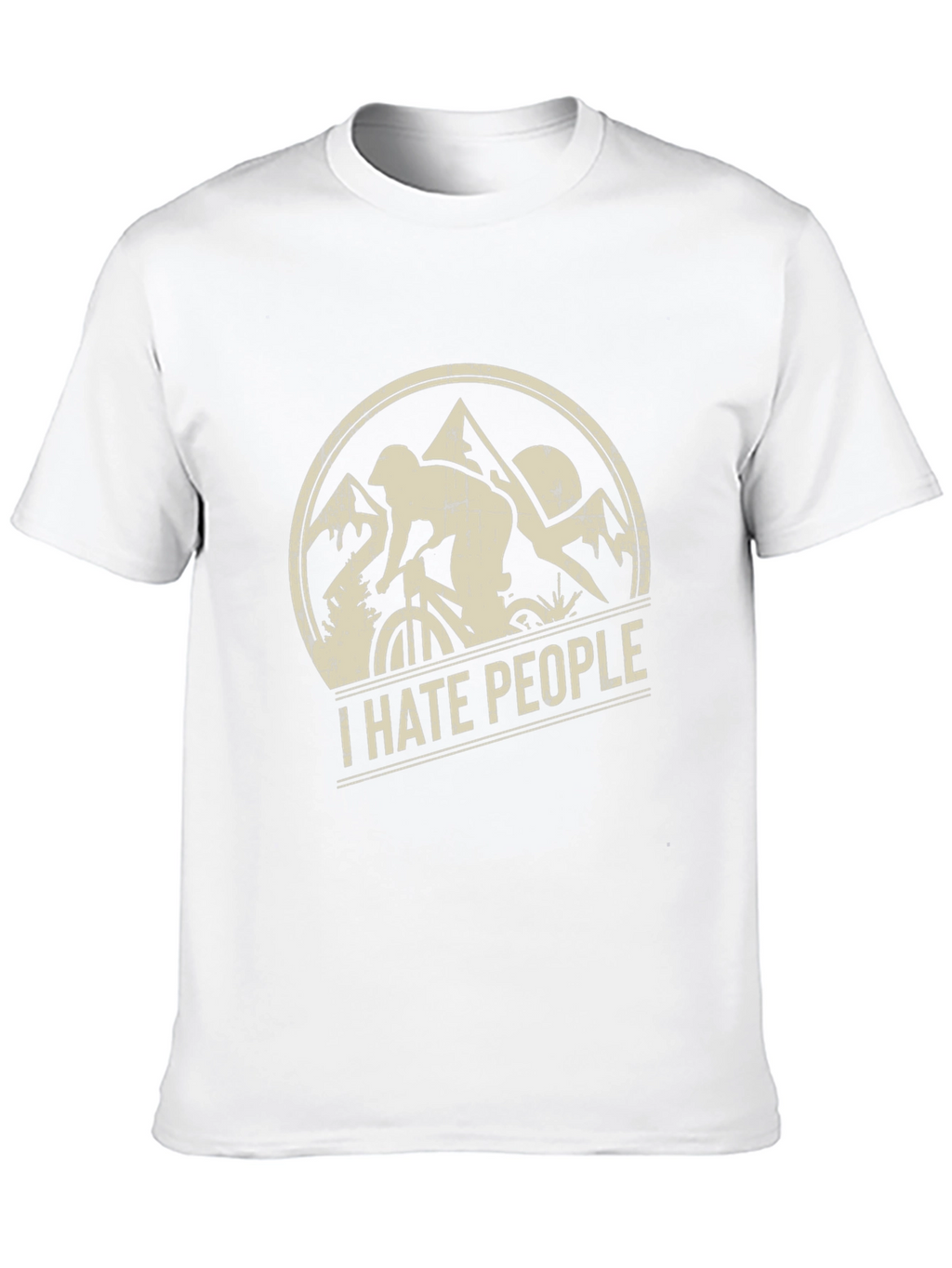 I Hate People Mountain Biking T-Shirt