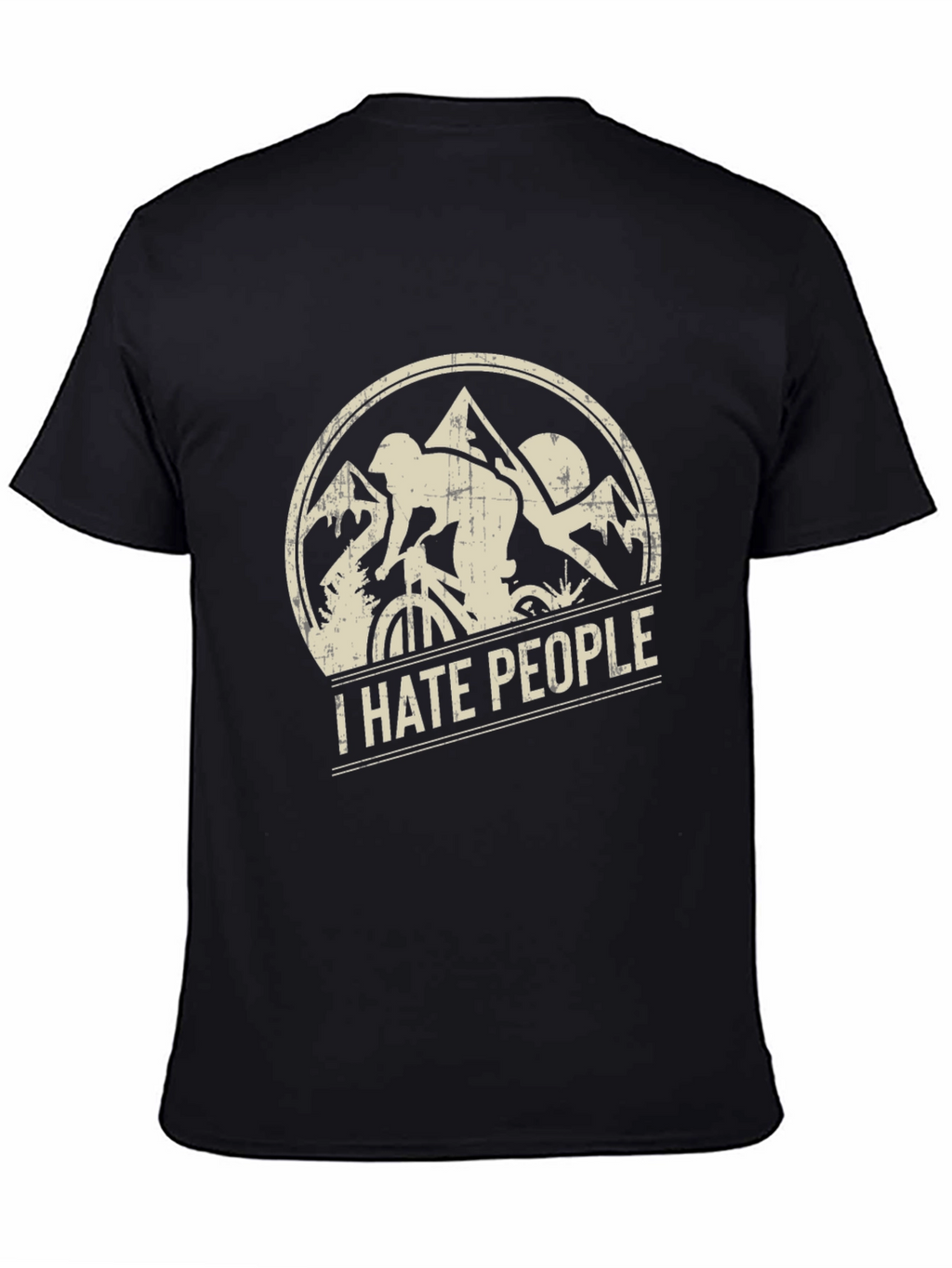 I Hate People Mountain Biking T-Shirt