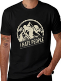 I Hate People Mountain Biking T-Shirt