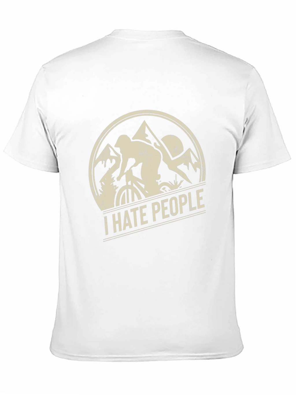 I Hate People Mountain Biking T-Shirt