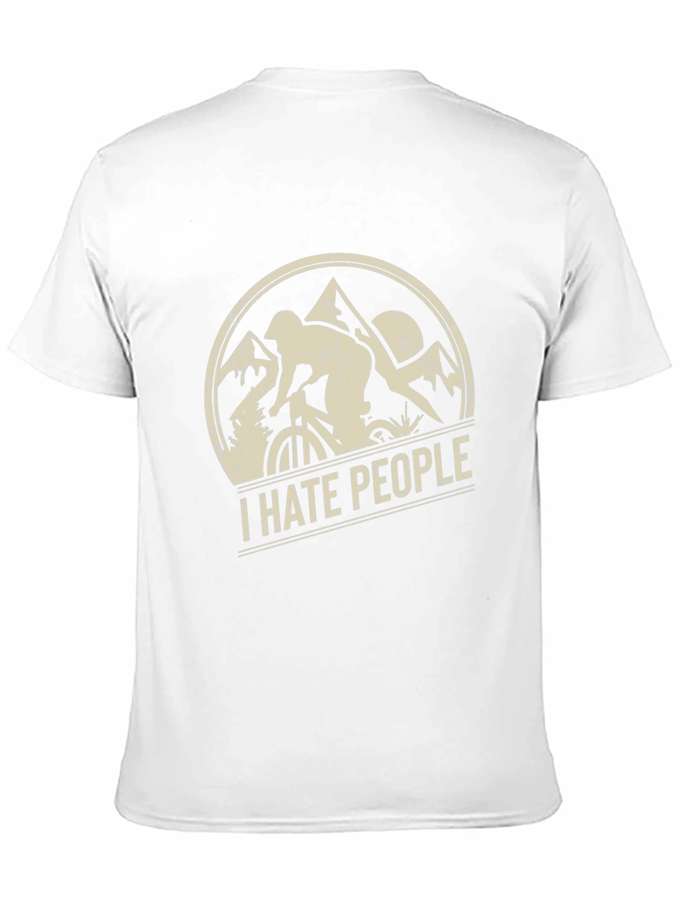 I Hate People Mountain Biking T-Shirt