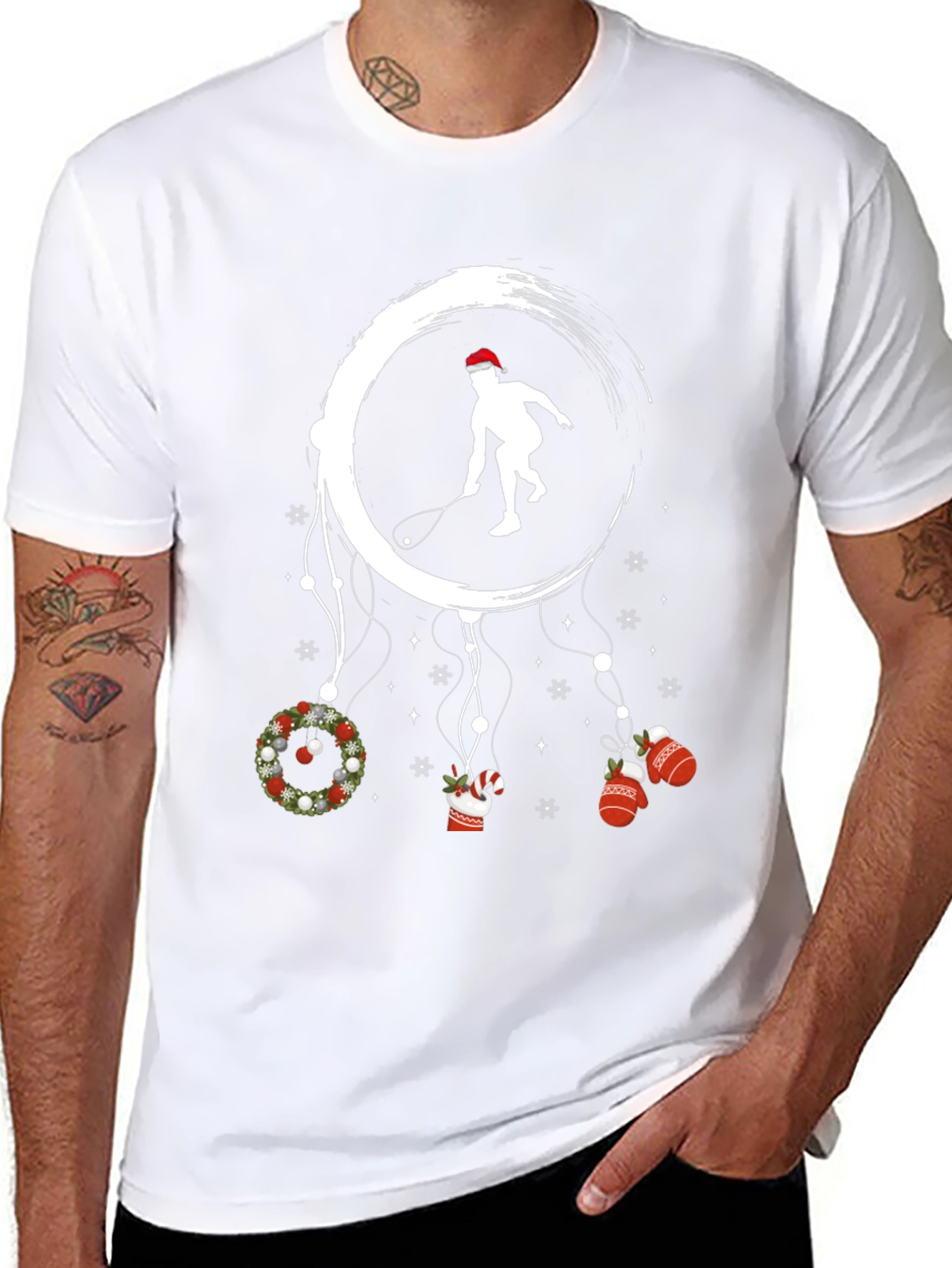 Holiday Squash Player Graphic Tee