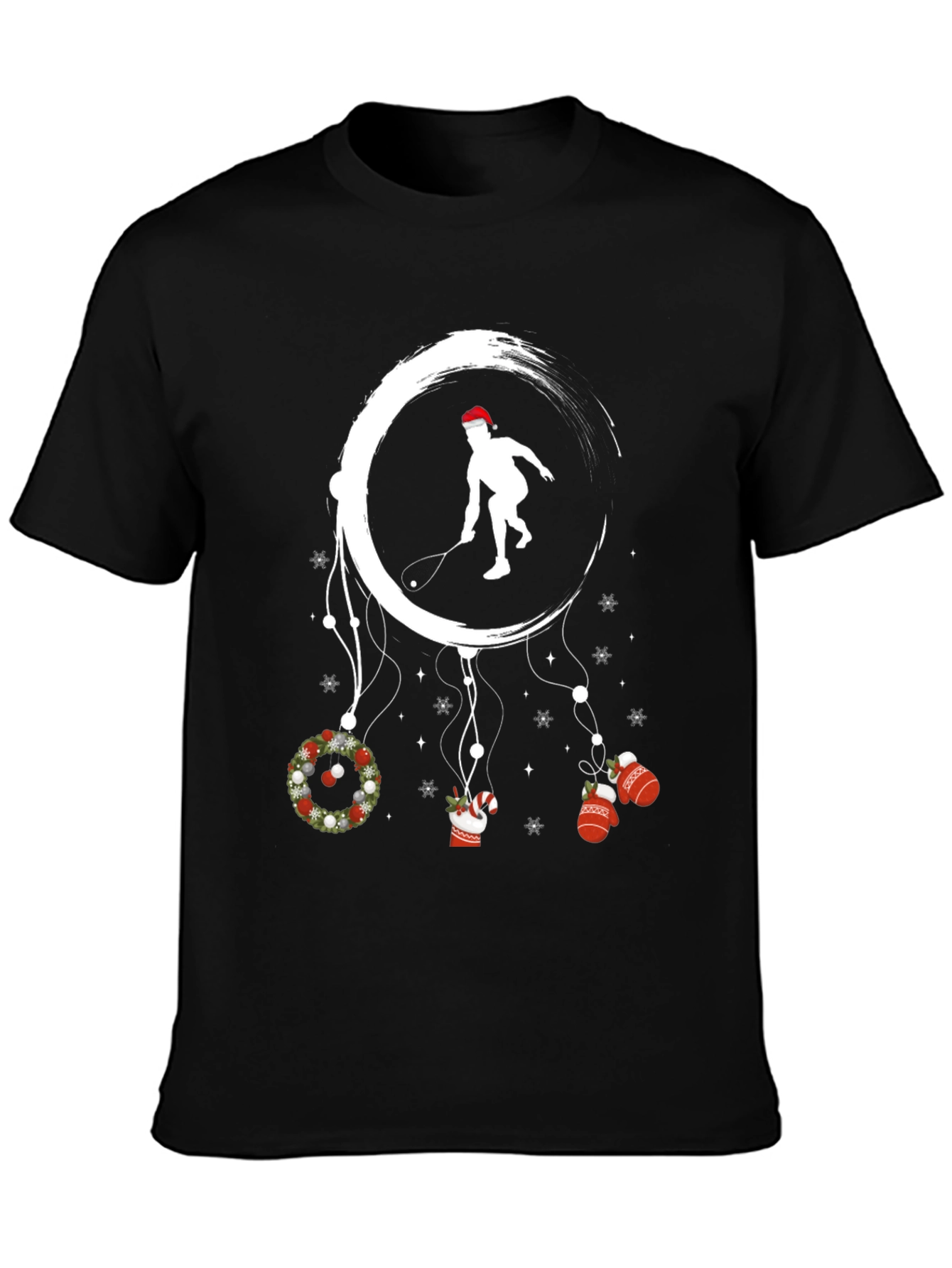Holiday Squash Player Graphic Tee