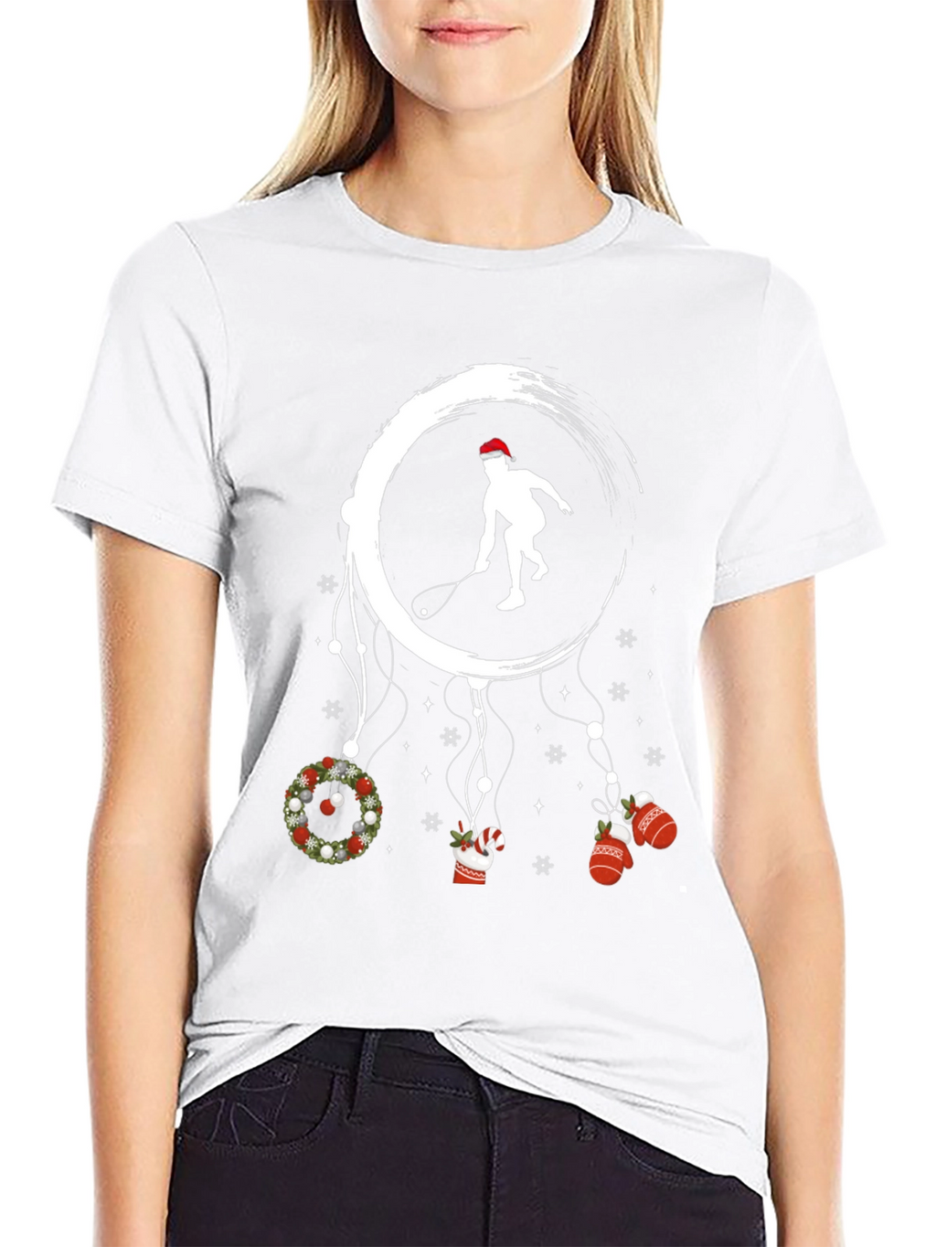 Holiday Squash Player Graphic Tee