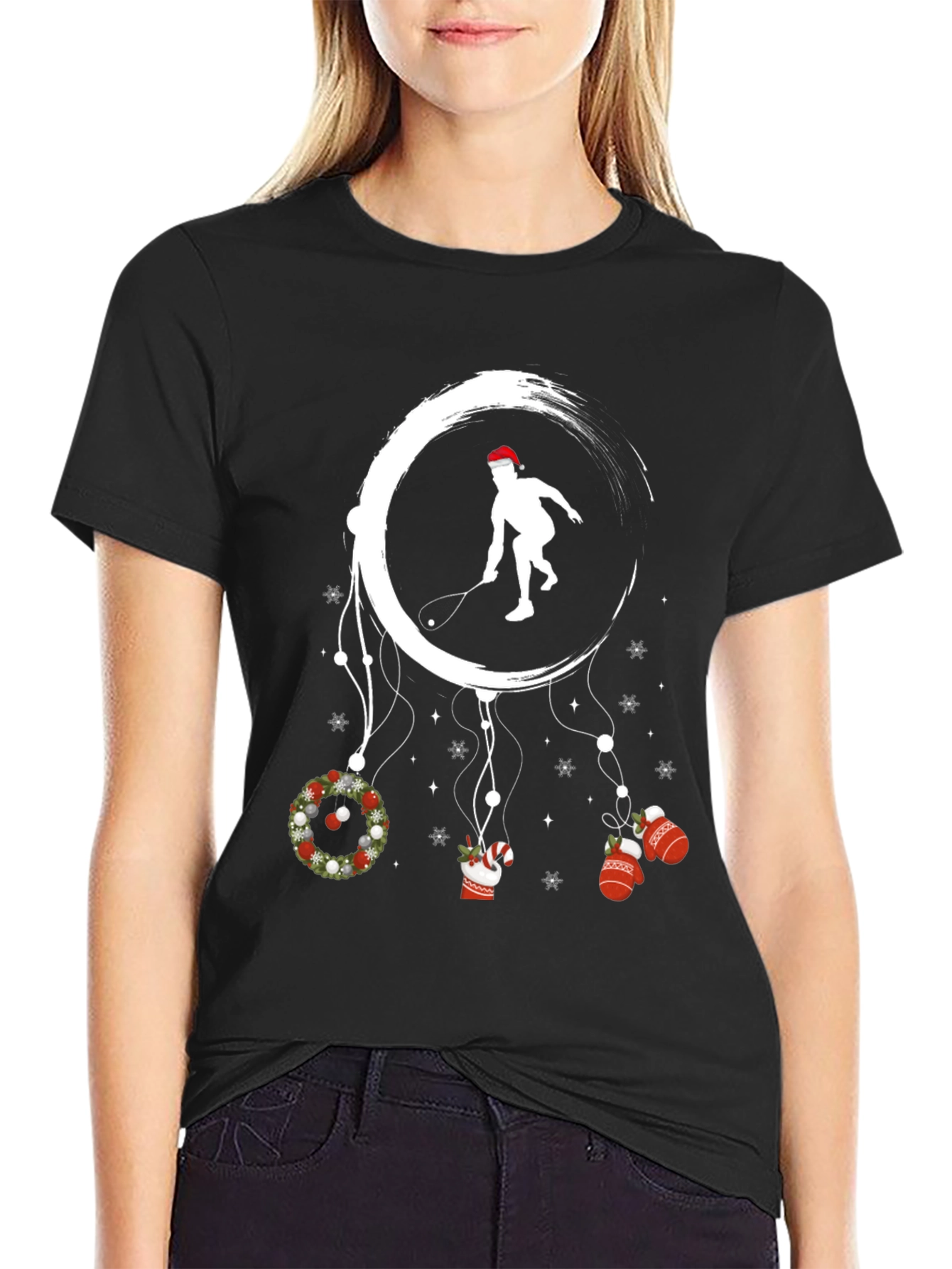 Holiday Squash Player Graphic Tee