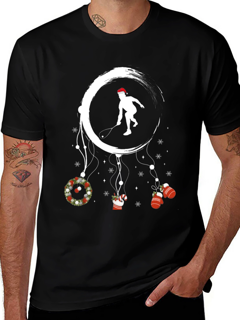 Holiday Squash Player Graphic Tee