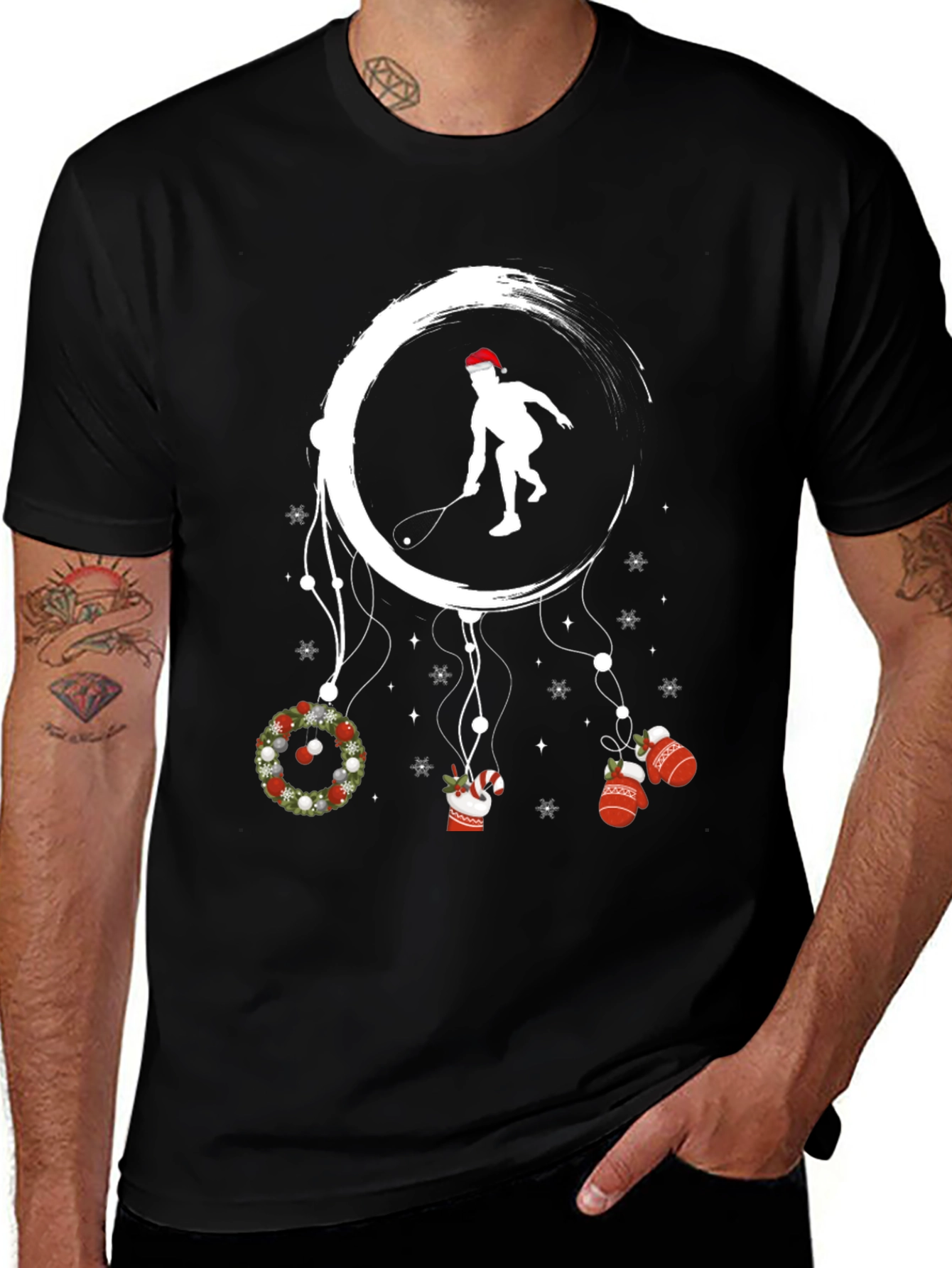 Holiday Squash Player Graphic Tee