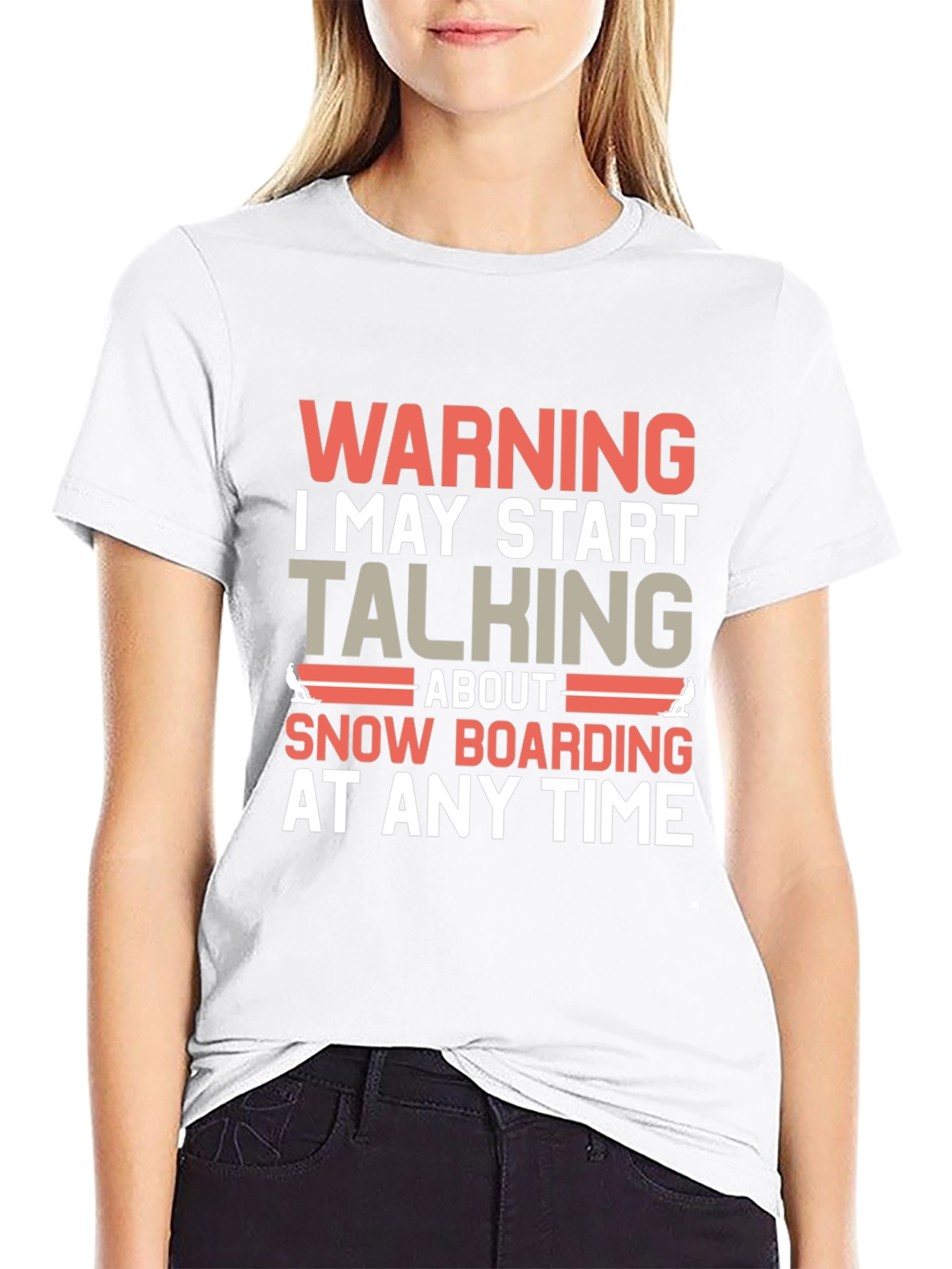 Warning Snowboarding T-Shirt