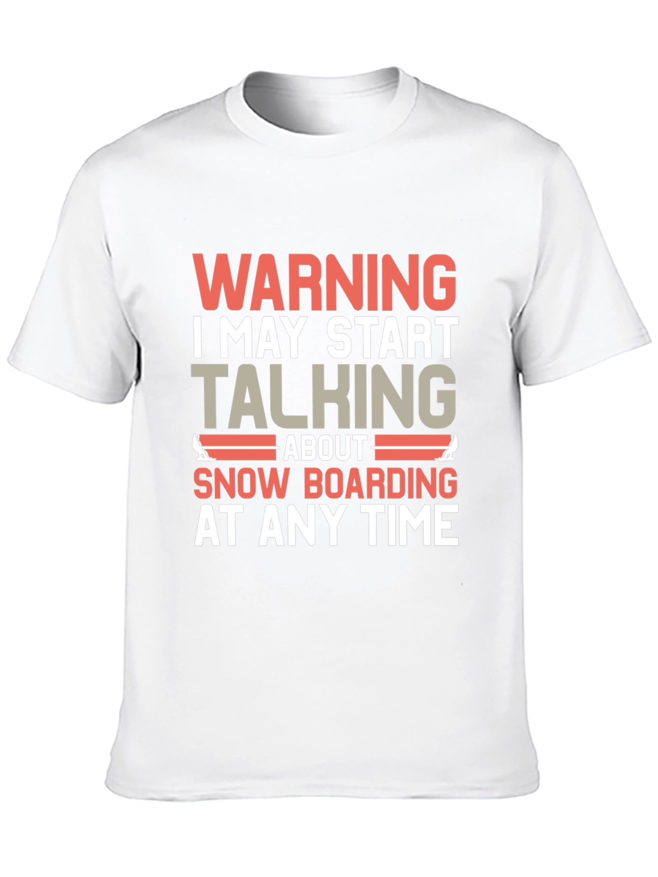 Warning Snowboarding T-Shirt