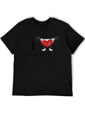 I Heart Exercise Graphic Tee - Mens Black T-Shirt