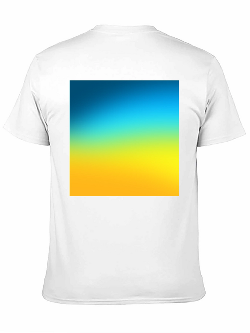 Gradient Tee - Blue to Yellow Fade