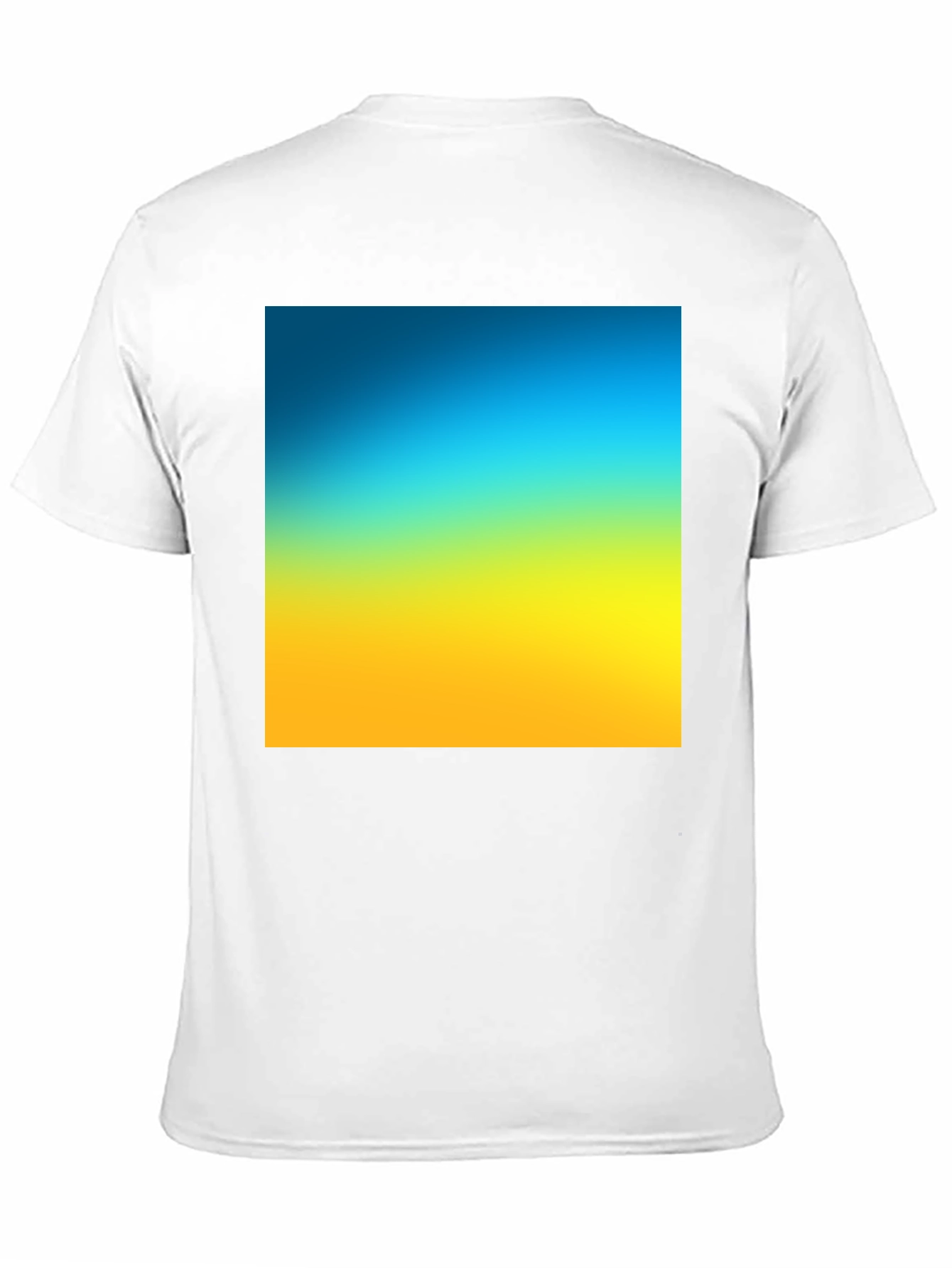 Gradient Tee - Blue to Yellow Fade