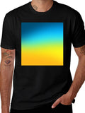 Gradient Tee - Blue to Yellow Fade