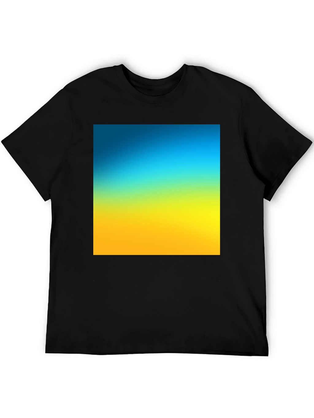 Gradient Tee - Blue to Yellow Fade