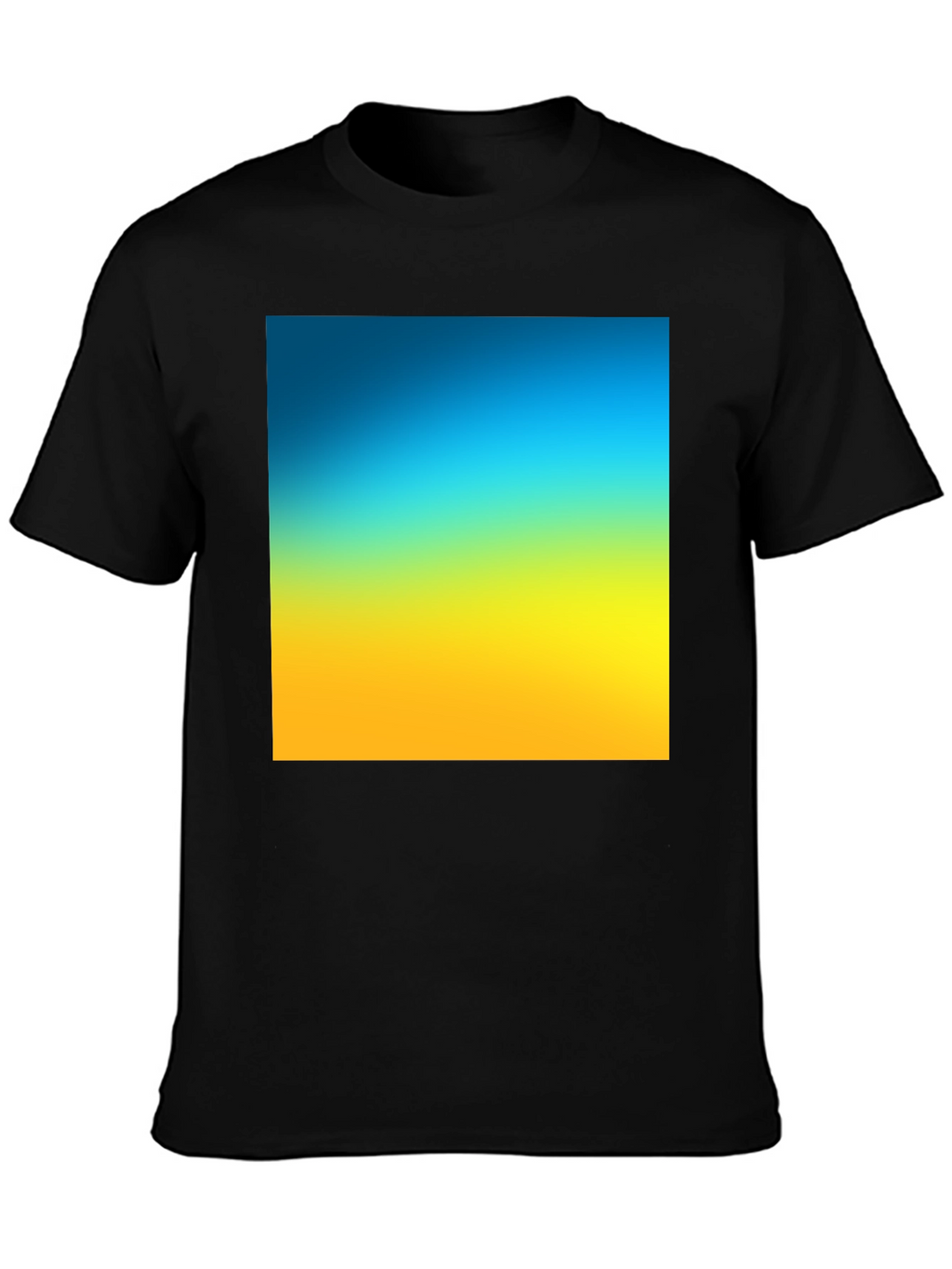 Gradient Tee - Blue to Yellow Fade