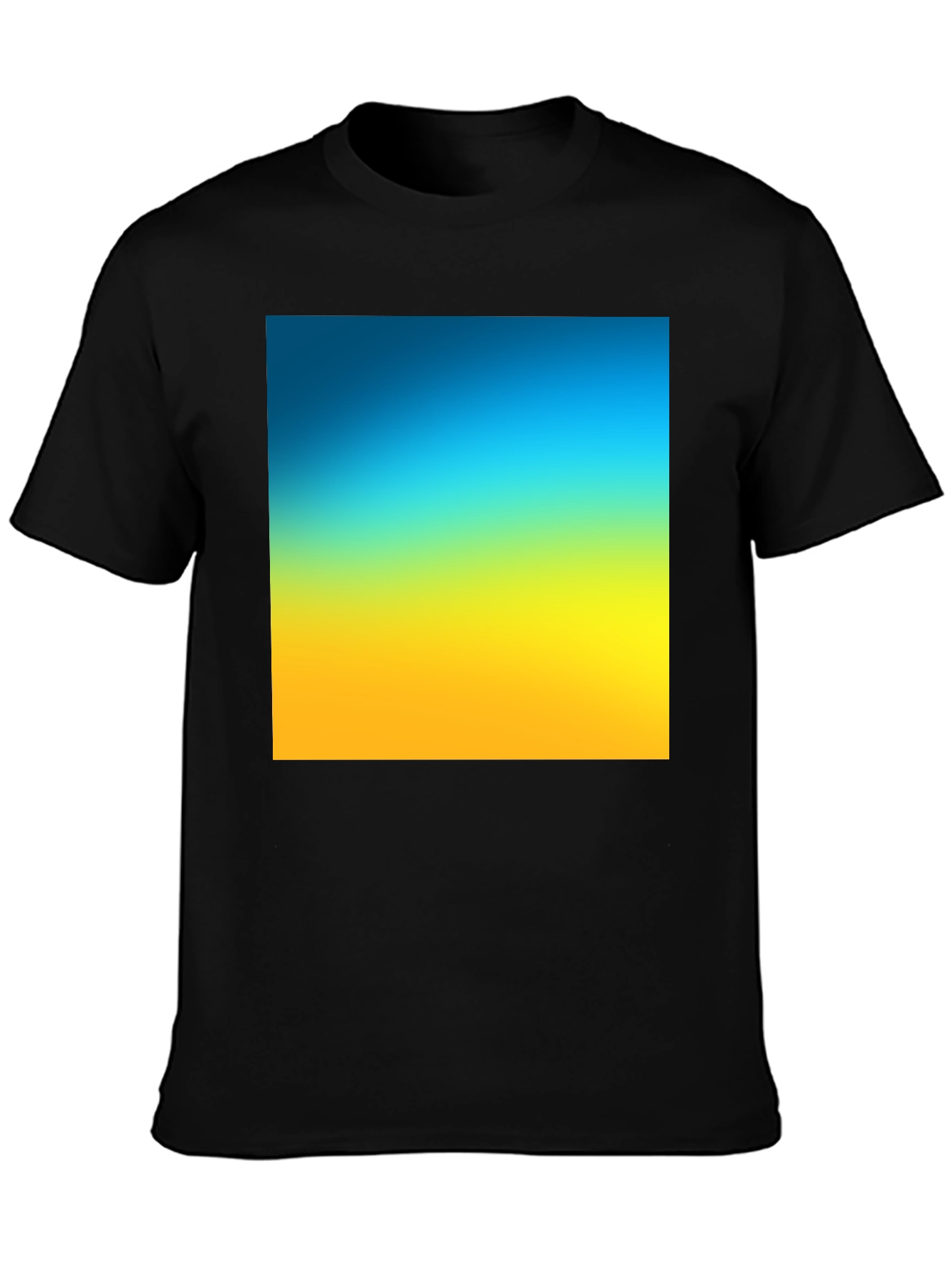 Gradient Tee - Blue to Yellow Fade
