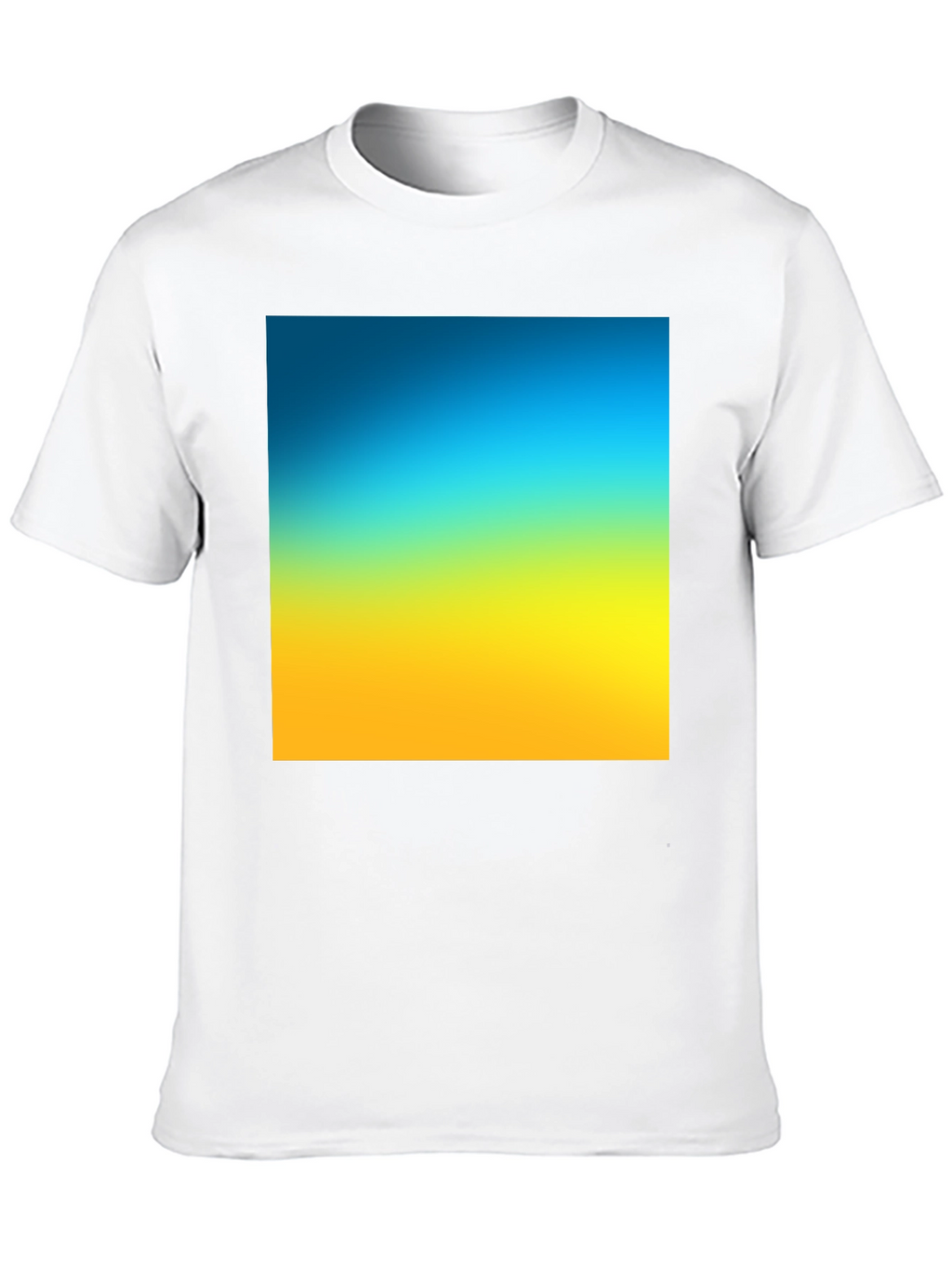 Gradient Tee - Blue to Yellow Fade