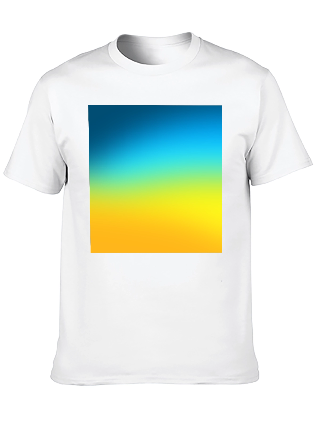 Gradient Tee - Blue to Yellow Fade