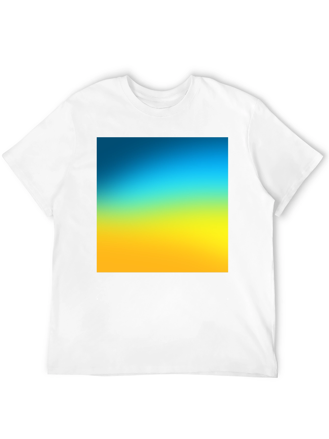 Gradient Tee - Blue to Yellow Fade