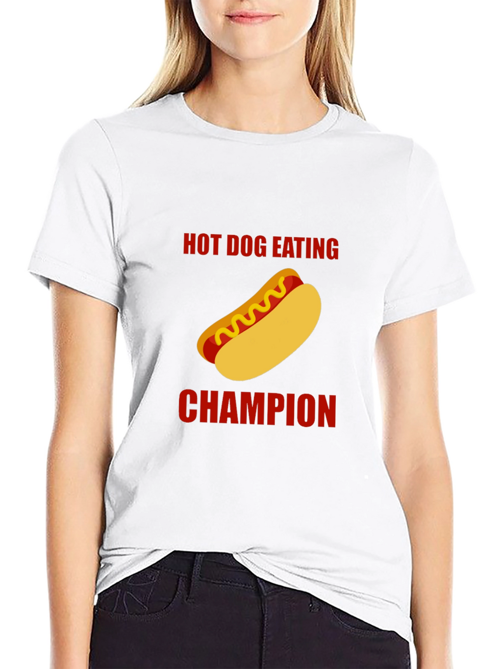 Hot Dog Eating Champion Graphic T-Shirt