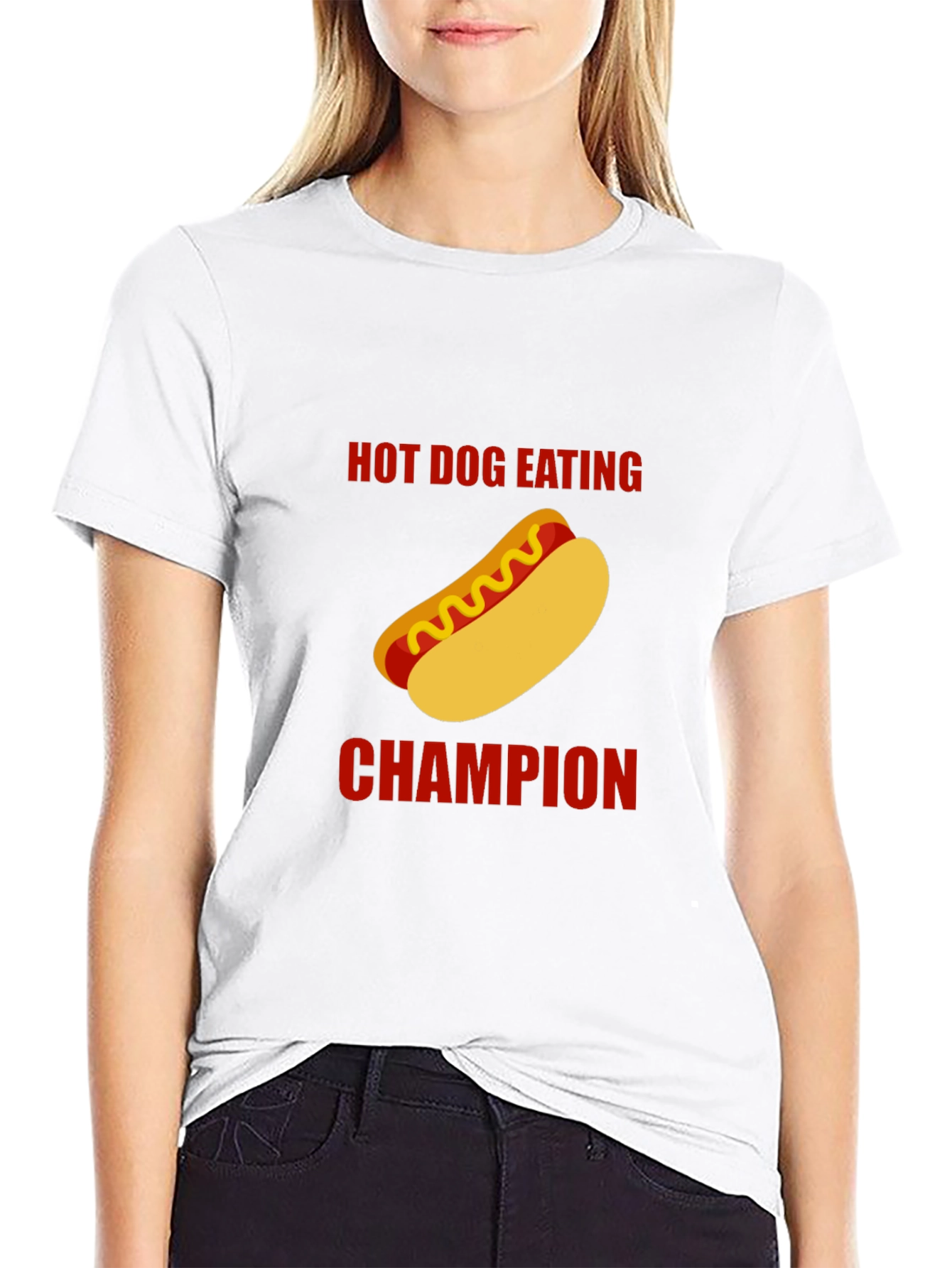 Hot Dog Eating Champion Graphic T-Shirt