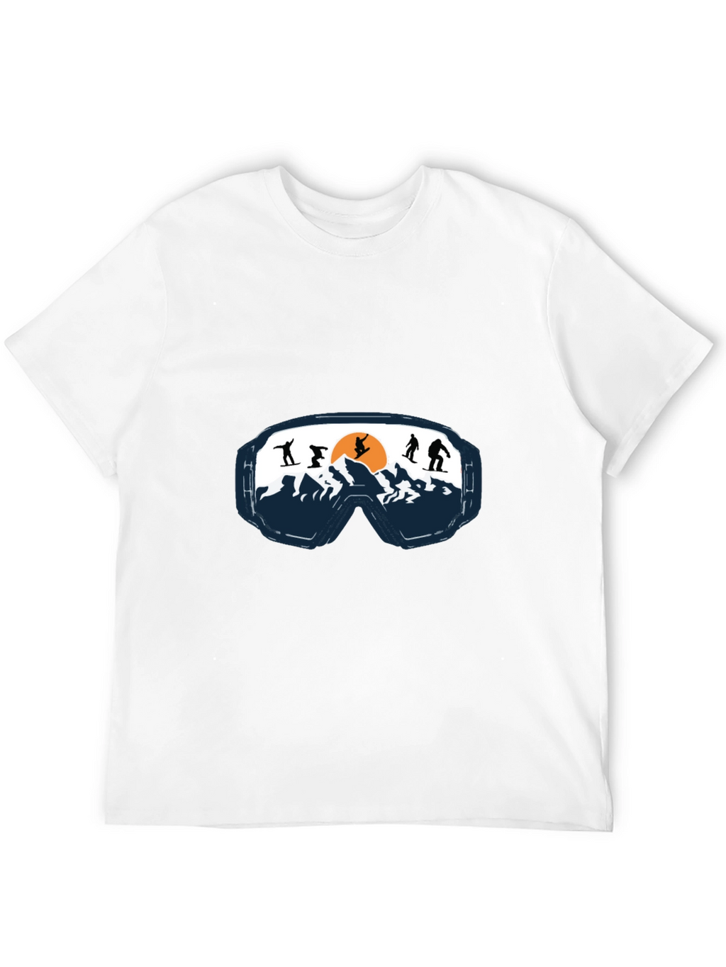 Ski Goggles Graphic Tee - Mountain Adventure Shirt