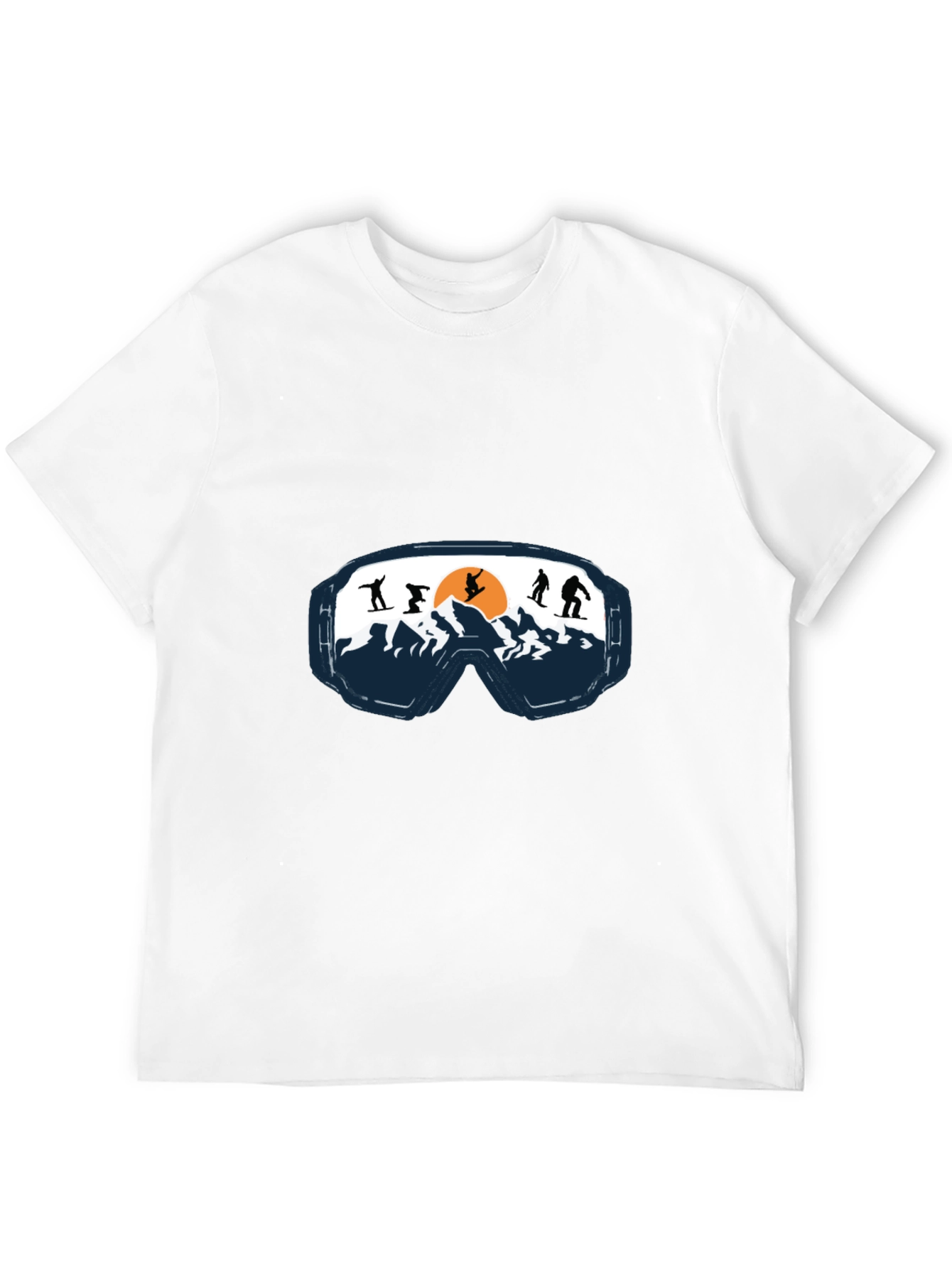 Ski Goggles Graphic Tee - Mountain Adventure Shirt