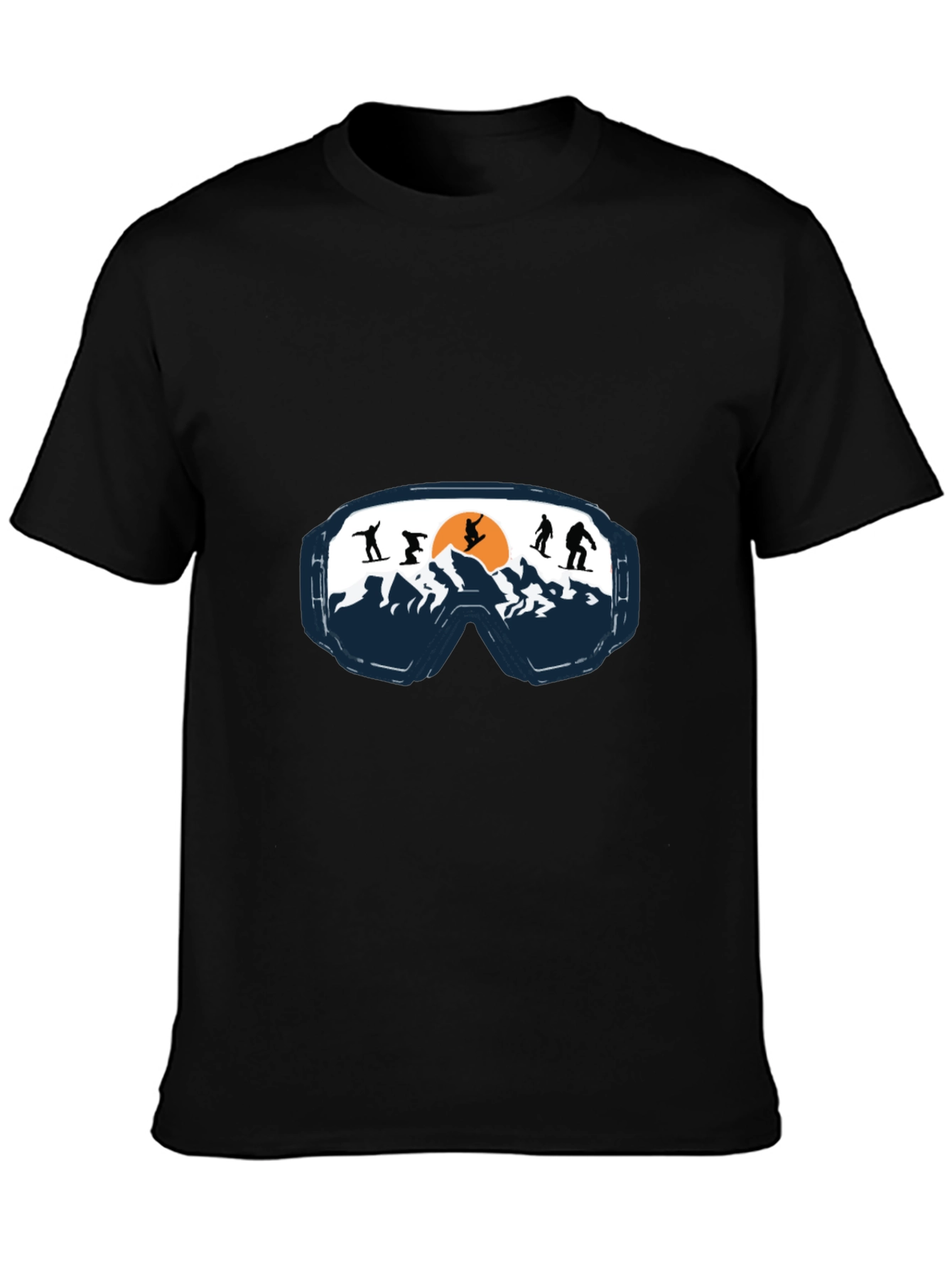 Ski Goggles Graphic Tee - Mountain Adventure Shirt