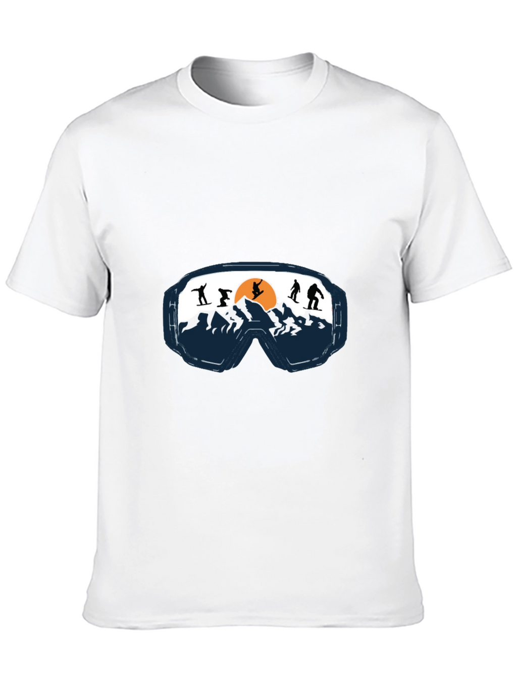 Ski Goggles Graphic Tee - Mountain Adventure Shirt