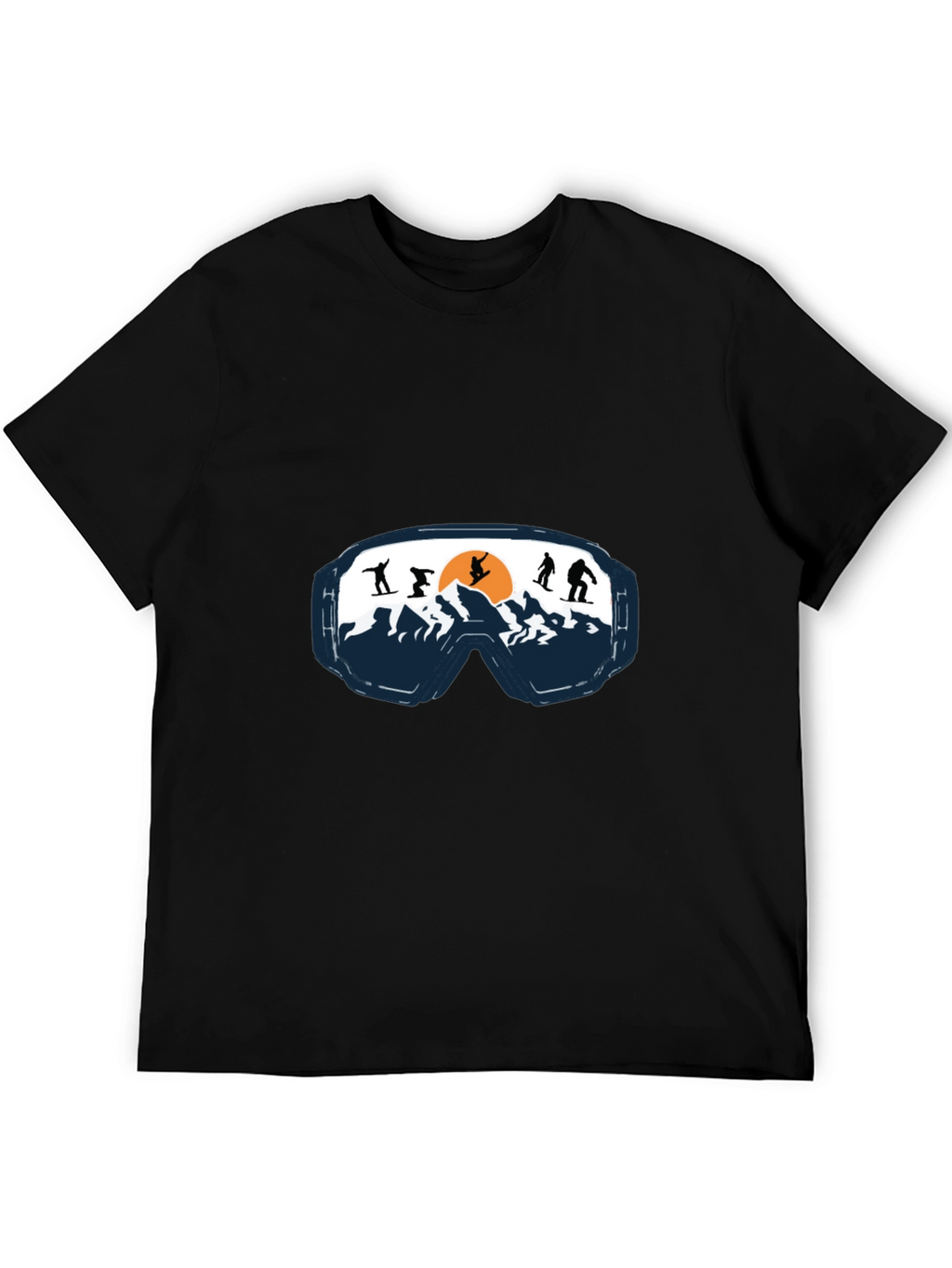 Ski Goggles Graphic Tee - Mountain Adventure Shirt
