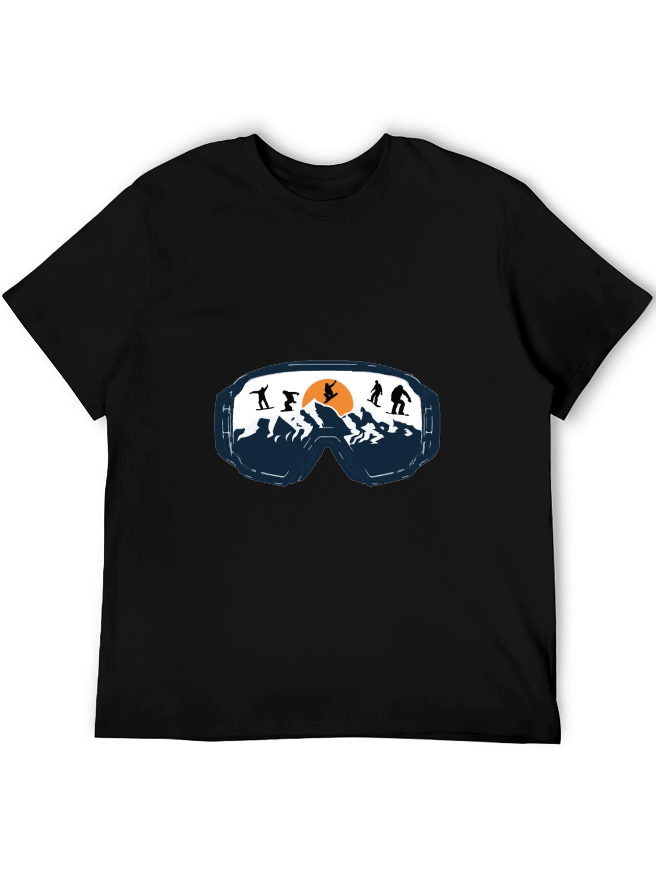 Ski Goggles Graphic Tee - Mountain Adventure Shirt