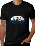 Ski Goggles Graphic Tee - Mountain Adventure Shirt