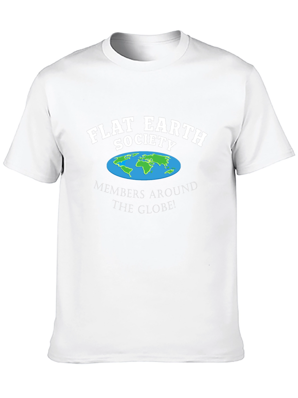 Flat Earth Society Black T-Shirt