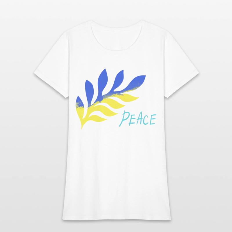 a branch of the color of the Ukrainian flag ...