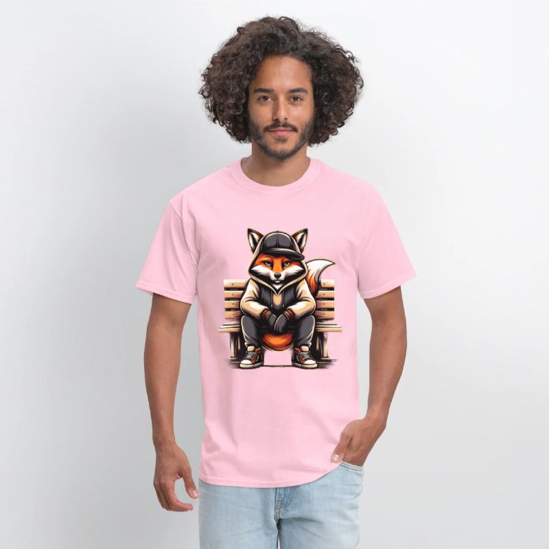 A Cartoon Fox Sitting On A Park Bench