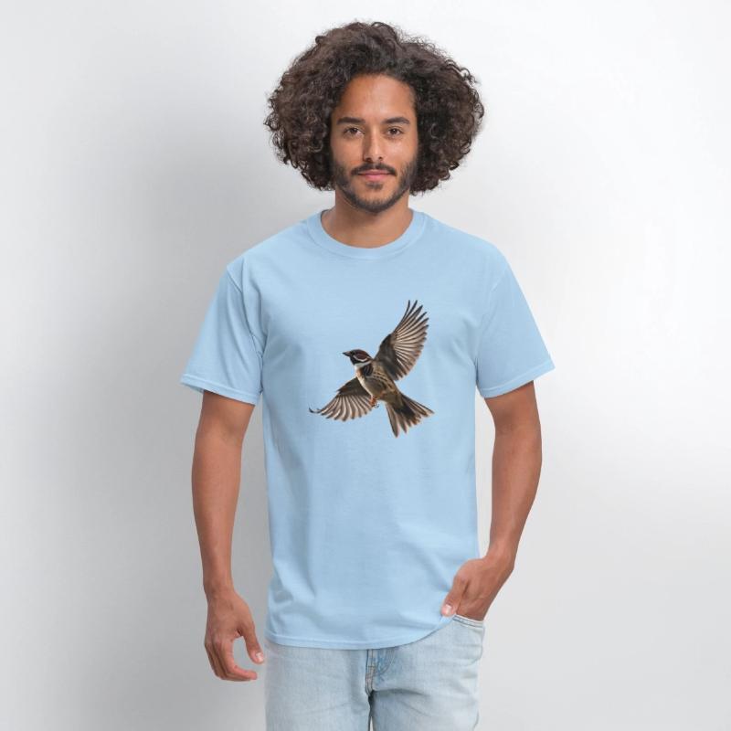 A close-up photo of a cute sparrow bird.