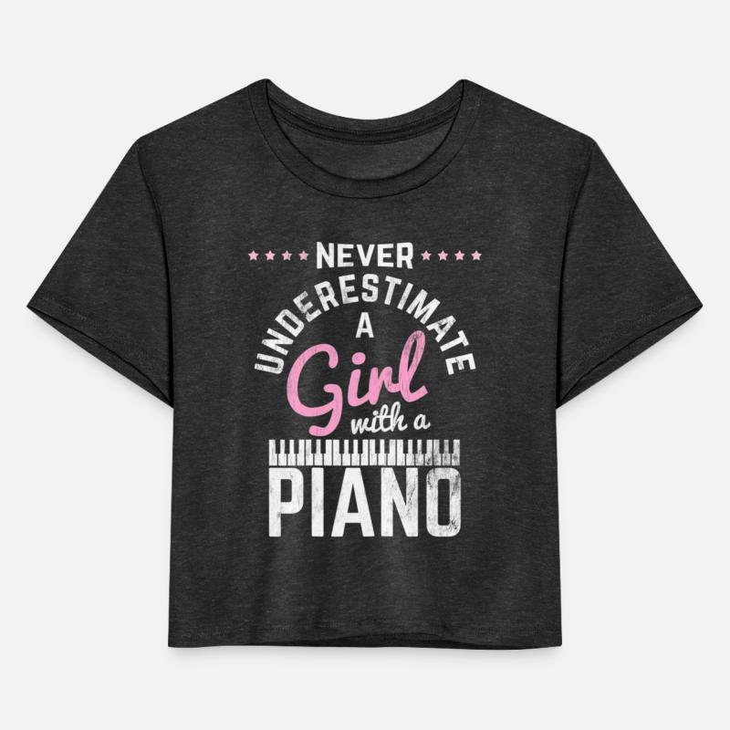 A Girl With A Piano Pianist Keys Piano