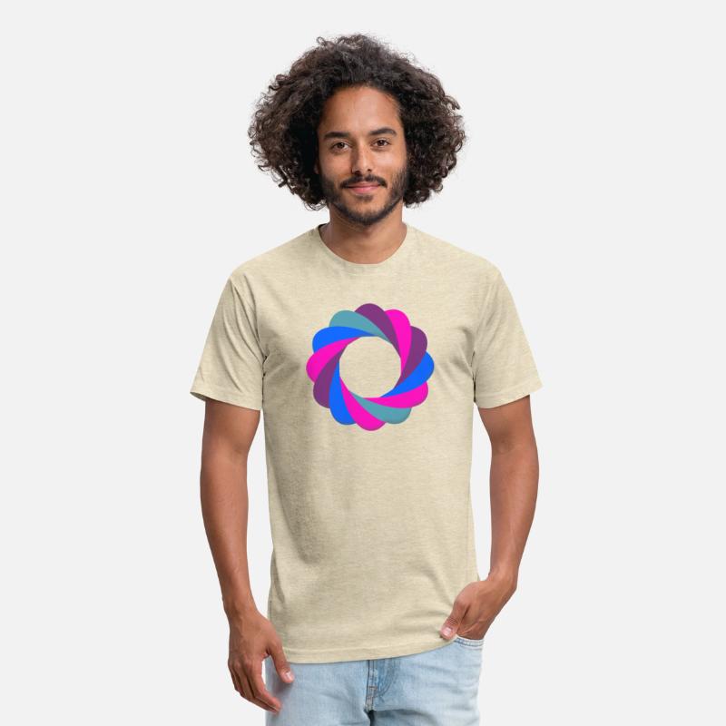 A twisted, spiraling ring with vibrant colors.